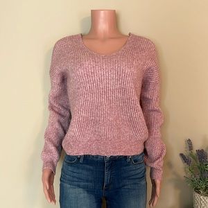 Anthropology- Angel of the north cropped sweater